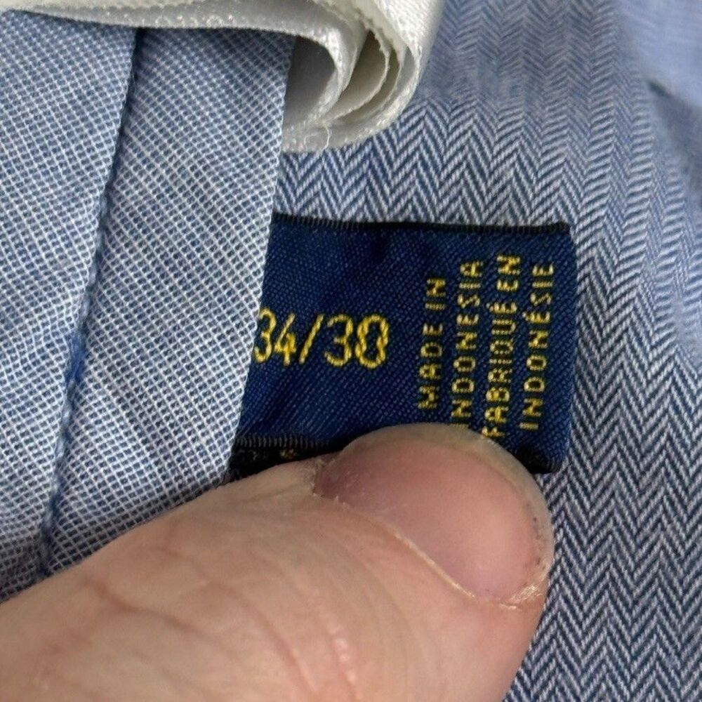 Polo Ralph Lauren Pants Mens 34x30 Gray Slim Fit Stretch Chino Preppy Casual - Picture 13 of 15